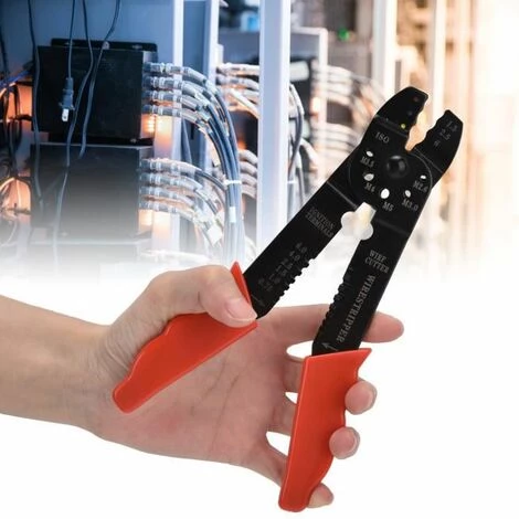 Outil À Dénuder Pince À Sertir Pour Électricien, Pince À Sertir Manuelle Multifonctionnelle Pour Pince À Dénuder FUIENKO – Image 2