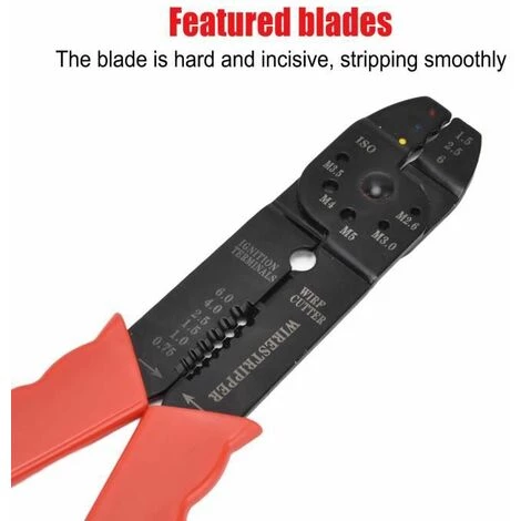 Outil À Dénuder Pince À Sertir Pour Électricien, Pince À Sertir Manuelle Multifonctionnelle Pour Pince À Dénuder FUIENKO – Image 3
