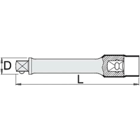 UNIOR 612204 - Extension Isolée VDE 1/2" X 250 Mm Série 190.4 / 2VDEDP – Image 2
