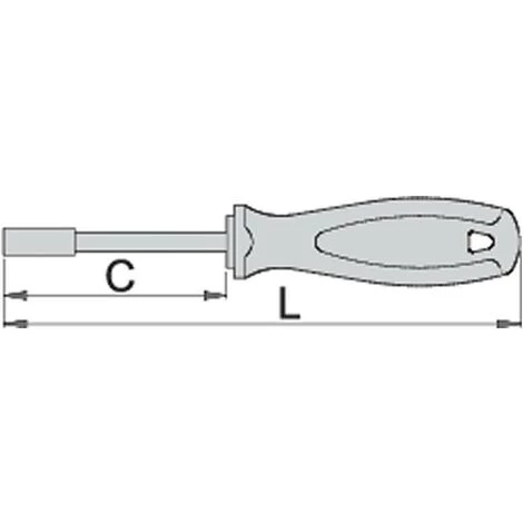 UNIOR 616465 - Tournevis TBI Isolé VDE Avec Clé De Vase 6 Mm 629VD Série – Image 2