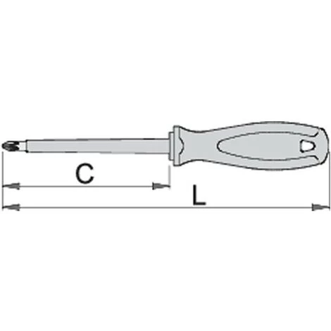UNIOR 616444 - Tournevis Phillips Isolé VDE PH1X80 Mm Série 613VDEBI – Image 2
