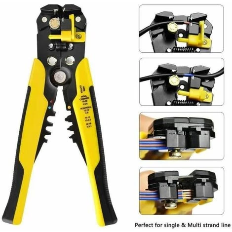 PINCE DE SERRAGE,Pince à Dénuder Automatique Multifonctionnelle, Outils De Dénudage De Câbles Utilisés FUIENKO – Image 3