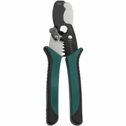 TANCYCO Pince à Dénuder 8/10/12/14/16 AWG Outil De Dénudage Et De Coupe Multifonctionnel Coupe-câbles Dénudeurs Outils à Main D'électricien,Vert Noir