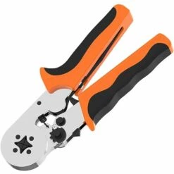 HEGUYEY Pince à Sertir Pour Bornes Électriques Auto-Réglable, Outil De Sertissage De Fil à Cliquet De 0,25mm² à 6mm²/AWG23-10, Pince à Sertir Cosses Isolées Pour Électricien