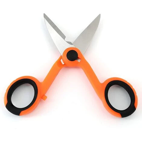 HEGUYEY Ciseaux Coupe-câbles Pour Fibre Optique Cisailles électriques En Acier Inoxydable Ciseaux De Précision Avec Fil De Coupe Fibre Optique – Image 2