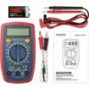 Proster Multimètre Numérique 1999 Portable Multi Testeur Avec Fils De Test Mini Voltmètre Ampèremètre Ohmmètre Avec Rétroéclairage LCD Pour Test De Tension Courant Continuité Diodes Test
