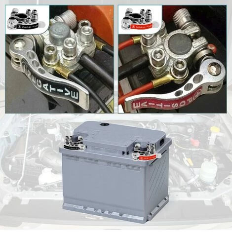 GRID COOL Connecteur De Borne De Batterie SAE/JIS Type A Positif Et Négatif Pour Automobile – Image 3