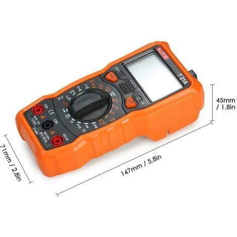 SINCèREETALI Multimètre Numérique Portable Anti-br?lure, Compteur à Affichage Numérique à Plage Automatique (standard T21C) – Image 5