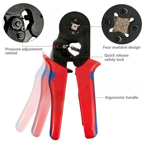 SUPERSELLER Pince à Sertir Auto-ajustable HSC8 6-4 Bornes Outil De Sertissage Multi Hand Tool - 1 - 1 – Image 2