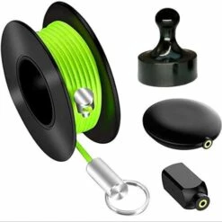 LITZEE Extracteur MagnéTique,Outil D'Extraction De Fil,SystèMe De Traction De Fil De Bande De Poisson,Outils De PêChe De Fil De CâBle MéTallique Kit De Bande De Poisson éLectrique Coaxial