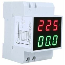 DECKON Rail De Guidage A Double Affichage Affichage Numerique Voltmetre AC Tete D'amperemetre LED AC80-300V 0.2-99.9A