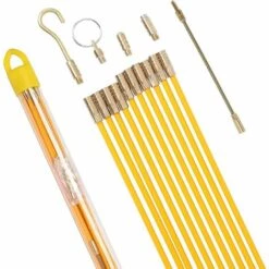 ARC-EN-CIéL Tire Fil électriques Jeu De Baguettes Fibre De Verre,Kit Rétractable D’installation Pour Cable En Boîtier Plastique 33cm*10 Pièces Arcenciél