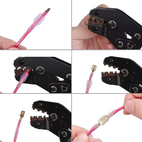 PREMIER Pince A Sertir Cosse Electrique, Pinces à Sertir Avec Poignée Ergonomique Disponible Pour Les Connecteurs De Fils électriques SN-48B – Image 5