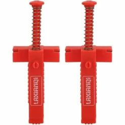 BENOBBY KIDS 2 Pièces Clips De Revêtement De Brique Coureurs De Ligne Outils De Plombier Outil De Mesure De Nivellement Matériel Accessoire Extracteur De Câble Maçonnerie Mur De Maçonnerie En Plastique(rouge)