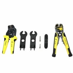 LIFCAUSAL Outils De Sertissage Professionnels Pour Panneau Solaire 2,5-6 Mm² 14-10 AWG Kit De Coupe De Connecteur De Fil Solaire Avec Pince à Dénuder Compatible Avec MC4