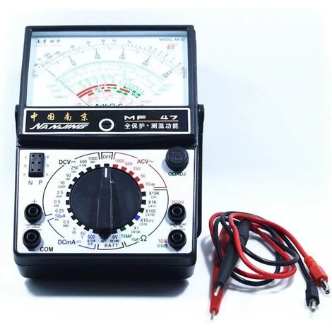 MèREÉTERNEL Multimètre électrique AC DC Testeur Voltmètre Ampèremètre Ohmmètre Testeur Multimètre Analogique Ternel – Image 3