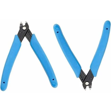 L'FLANEUR Pince Coupante Diagonale Pince Coupante Cisaille Pour Cable électrique, Precision Electrical Wire Cable Cutter Mini Pince Coupante Diagonal Side Cutter Flush Cutter, Lot De 2 ANEUR