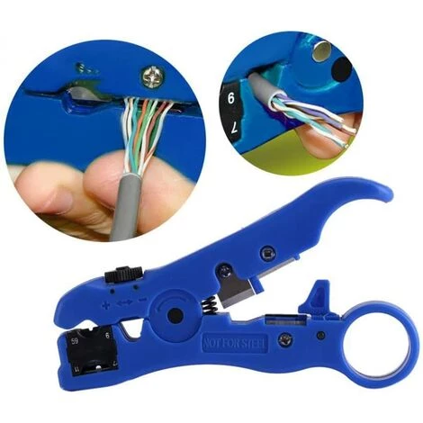 OSQI Outil De Dénudage De Câble Réseau 1PCS, Câble Coaxial Et Câble De Données – Image 3