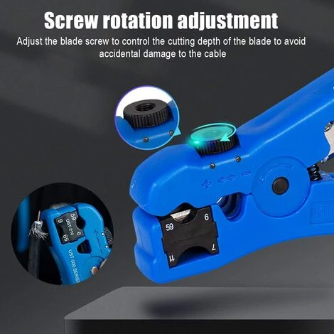 OSQI Outil De Dénudage De Câble Réseau 1PCS, Câble Coaxial Et Câble De Données – Image 4