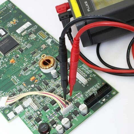 OSQI 8 Pièces Sondes De Test De Multimètre Avec Embout Pointu En Acier Inoxydable 0,7 X 20mm Aiguille De Perçage D’Isolement Pour Multimètres Laboratoires Électriciens Professionals - Noir Et Rouge – Image 3