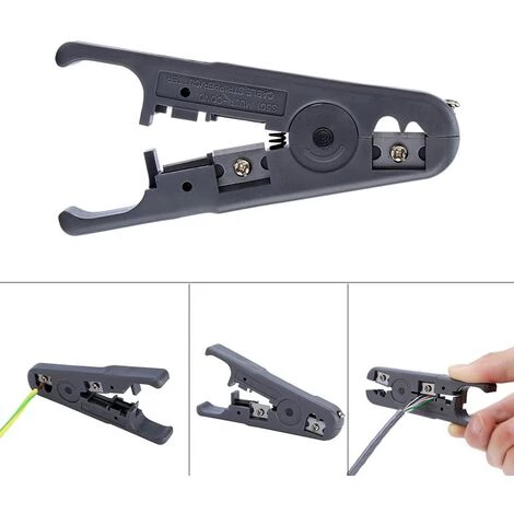 OSQI Pince à Dénuder, Pince à Dénuder, Pince à Dénuder, Outil De Dénudage De Câble Coupe-fil De Câble Dénudeur UTP, STP, Câble Réseau Câble De Communication De Données – Image 2