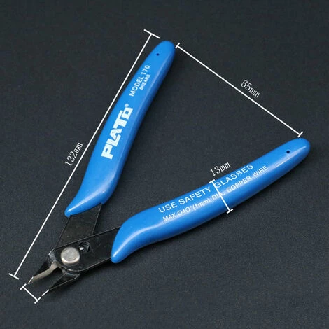 CATHERINE 2PCS Coupe-fil Excentrique à Bouche Inclinée, Outil D'électricien Modèle Pince Ciseaux, (170 Pinces, Bleu Foncé) – Image 2
