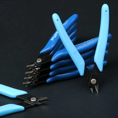 CATHERINE 2PCS Coupe-fil Excentrique à Bouche Inclinée, Outil D'électricien Modèle Pince Ciseaux, (170 Pinces, Bleu Foncé) – Image 5