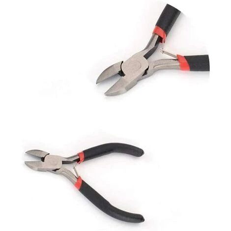 BAICCCF Pince Coupante Et Tenaille Mini Pinces Coupantes Diagonales, 4,5 Pouces/11,5 Cm CR-V Pince Coupante Multifonctionnelle De Précision Pour Dénuder Les Bijoux à La Main Outil De Fabrication De Bijoux Pour Perles – Image 2