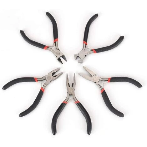 BAICCCF Pince Coupante Et Tenaille Mini Pinces Coupantes Diagonales, 4,5 Pouces/11,5 Cm CR-V Pince Coupante Multifonctionnelle De Précision Pour Dénuder Les Bijoux à La Main Outil De Fabrication De Bijoux Pour Perles – Image 5