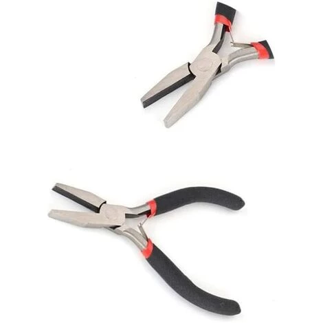 BAICCCF Pince Coupante Et Tenaille Mini Pince à Bec De Chaîne, 4,5 Pouces/11,5 Cm CR-V Pince De Précision Multifonction Dénudeur Outil De Fabrication De Bijoux à Main Pince à Fil Plat Pour Perles – Image 2