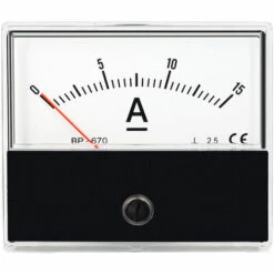 LIFCAUSAL Panneau De Courant Analogique Ampèremètre Jauge Classe 2.5 Précision DC 0-15A Ampèremètre Analogique Testeur De Mesure D'ampère Panneau De Jauge