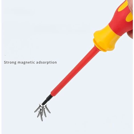 DONTODENT Lot De Tournevis Isolés 10 Pièces Tournevis Électricien, Jeu De Tournevis Isolés Multifonctions – Image 5