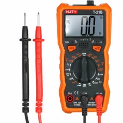 LIFCAUSAL NJTY Mini Multimètre Numérique 1999 Comptes Multi-Fonctionnel Sans Contact Multimètre Voltmètre Ampèremètre Ohmmètre Mesure Tension AC/DC Courant DC Résistance Diode Test De Continuité HFE NCV Testeur Avec Rétroéclairage LCD Adsorption Magnétique Et Lampe