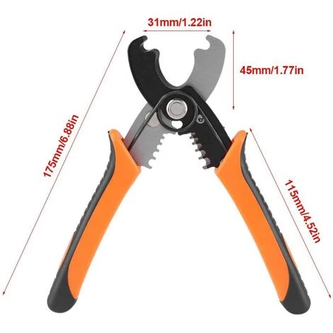 FLYME Pince à Dénuder, Pince à Dénuder Et à Sertir, Pince à Dénuder Et à Sertir Multifonctionnelle, Pince à Sertir Et à Sertir, Pince à Main Pour électricien – Image 3