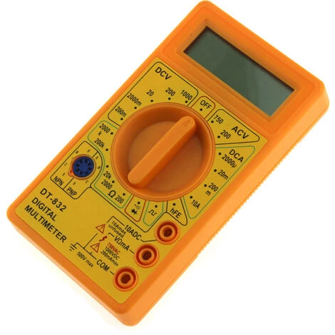 MERéTéET Multimètre Numérique Multimètre Kit Voltmètre LCD Multimètre Voltmètre Ampèremètre AC DC Testeur De Tension Mini Tension Outils De Mesure Maison – Image 2