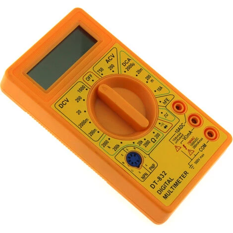 MERéTéET Multimètre Numérique Multimètre Kit Voltmètre LCD Multimètre Voltmètre Ampèremètre AC DC Testeur De Tension Mini Tension Outils De Mesure Maison – Image 3