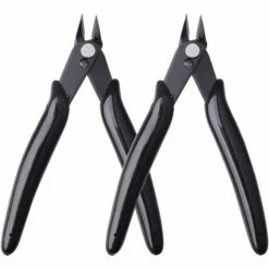Pinces Coupantes De Côté, Yuanzi 2 Pcs Pinces Coupantes Cisaille Précision Diagonale Pour Câble Électrique, Bijoux (Noir),Adélala