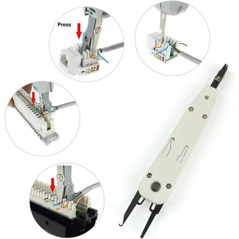 FLETéçA Outil De Perforation, Outil De Dépouillement De Fil Outil De Dépouillement De Câble Outil De Dénudage De Fil Pour Dénudeur De Fil Coaxial Coaxial UTP Cat5 Cat6 Plat Ou Rond – Image 3