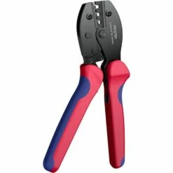 OCXIN Pince à Sertir Solaire Pince à Sertir PV Connexion à Cliquet 26-10 AWG Pour Connecteurs Solaires 2.5-6mm² Panneau Solaire Câble PV