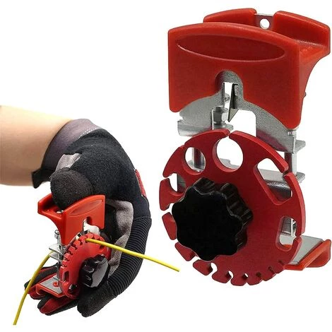WAHAISON Denudeur Cable Electrique Manuelle Multifonctionnelle Machine à Dénuder Le Cuivre à Main Avec Profondeur Réglable, Facile à Transporter, Adapté à Diverses Scènes (Rouge, 11*7*6cm)