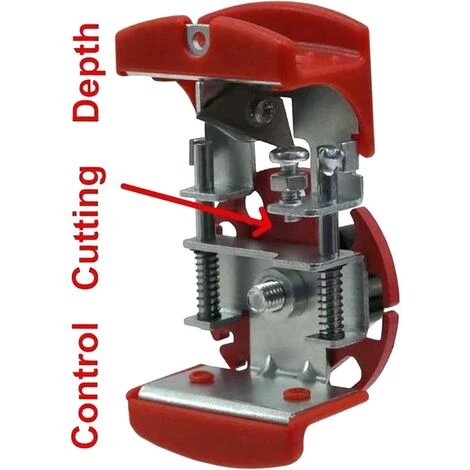 WAHAISON Denudeur Cable Electrique Manuelle Multifonctionnelle Machine à Dénuder Le Cuivre à Main Avec Profondeur Réglable, Facile à Transporter, Adapté à Diverses Scènes (Rouge, 11*7*6cm) – Image 2