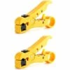 HELLO KITTY BAIN Coupe-câble, Outil Coupe-câble/dénudeur Universel 2 Pièces Pour Câbles Coaxiaux RG59, RG6, RG7 Et RG11, Catégorie Câble-CAT6 CAT5 CAT3