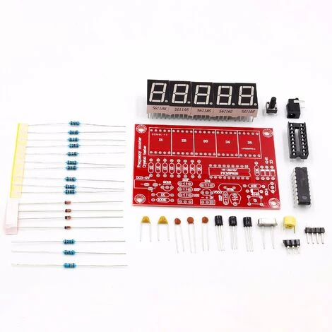THSINDE DIY Numérique LED 1Hz-50MHz Cristal Oscillateur Fréquence Compteur Compteur Testeur Kit Outil – Image 2