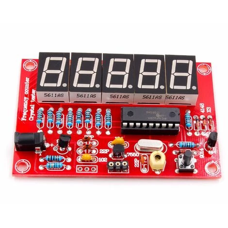 THSINDE DIY Numérique LED 1Hz-50MHz Cristal Oscillateur Fréquence Compteur Compteur Testeur Kit Outil – Image 4