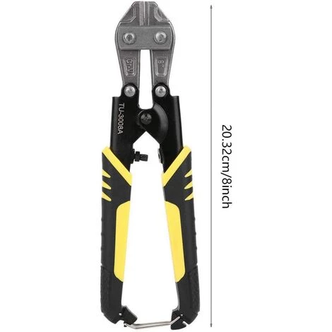 ENLENK Coupe-câble, Outil à Main Ergonomique Double Ton Poignée Antidérapante Mini 8 Pouces En Acier Au Chrome-vanadium Robuste Pour Couper Les Boulons Vis à Chaîne Fil – Image 2