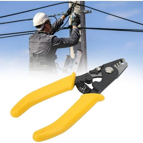 ENLENK Pinces à Dénuder, Coupe-câble D'électricien, Outils De Dénudage De Fibre Optique Durables à 3 Trous – Image 3