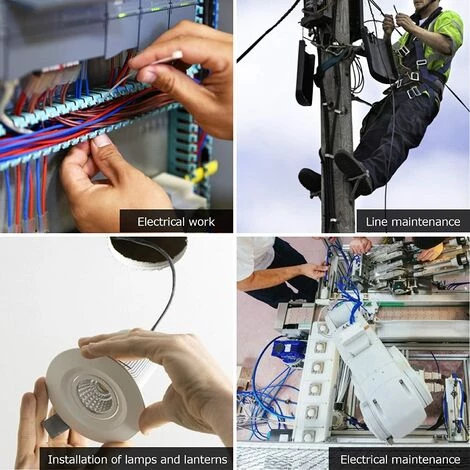 ENLENK Pinces à Dénuder, Coupe-câble D'électricien, Outils De Dénudage De Fibre Optique Durables à 3 Trous – Image 4