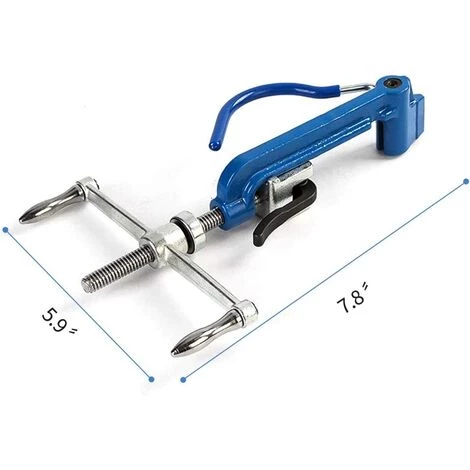 AOUGO Pince à Cercler En Acier Inoxydable - Pince à Cercler à Bande Manuelle Pince à Vis Attaches De Câble Outil De Bande De Cerclage Très Tendu Pour Tendeur De Cerclage – Image 2
