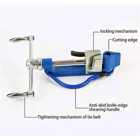 AOUGO Pince à Cercler En Acier Inoxydable - Pince à Cercler à Bande Manuelle Pince à Vis Attaches De Câble Outil De Bande De Cerclage Très Tendu Pour Tendeur De Cerclage – Image 3