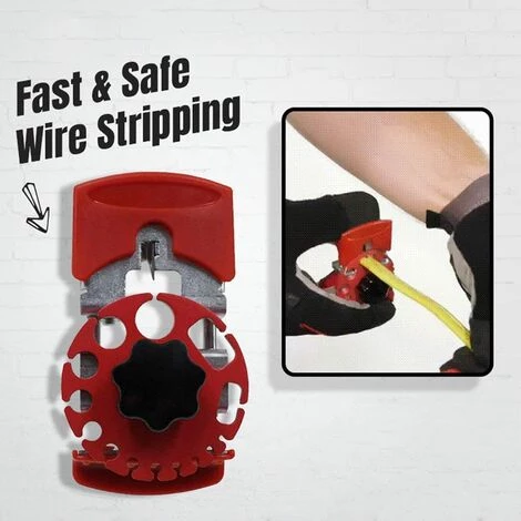 FLYME Dénudeur Rapide à La Main - Fil électrique Réglable - Portable - En Cuivre - Pour Machine à Dénuder – Image 3